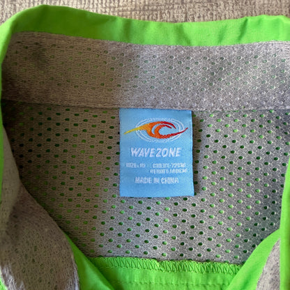 Wavezone Green Cropped Button Up Shirt Size 10Y Fits S Womens                   -E13