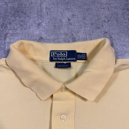 Polo Ralph Lauren Mens Pastel Yellow Polo Shirt Size XXL Mens                         -I69