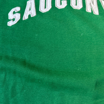 Saucony Vintage Two Tone Sweater Size S Mens Oversized Green White           -B46