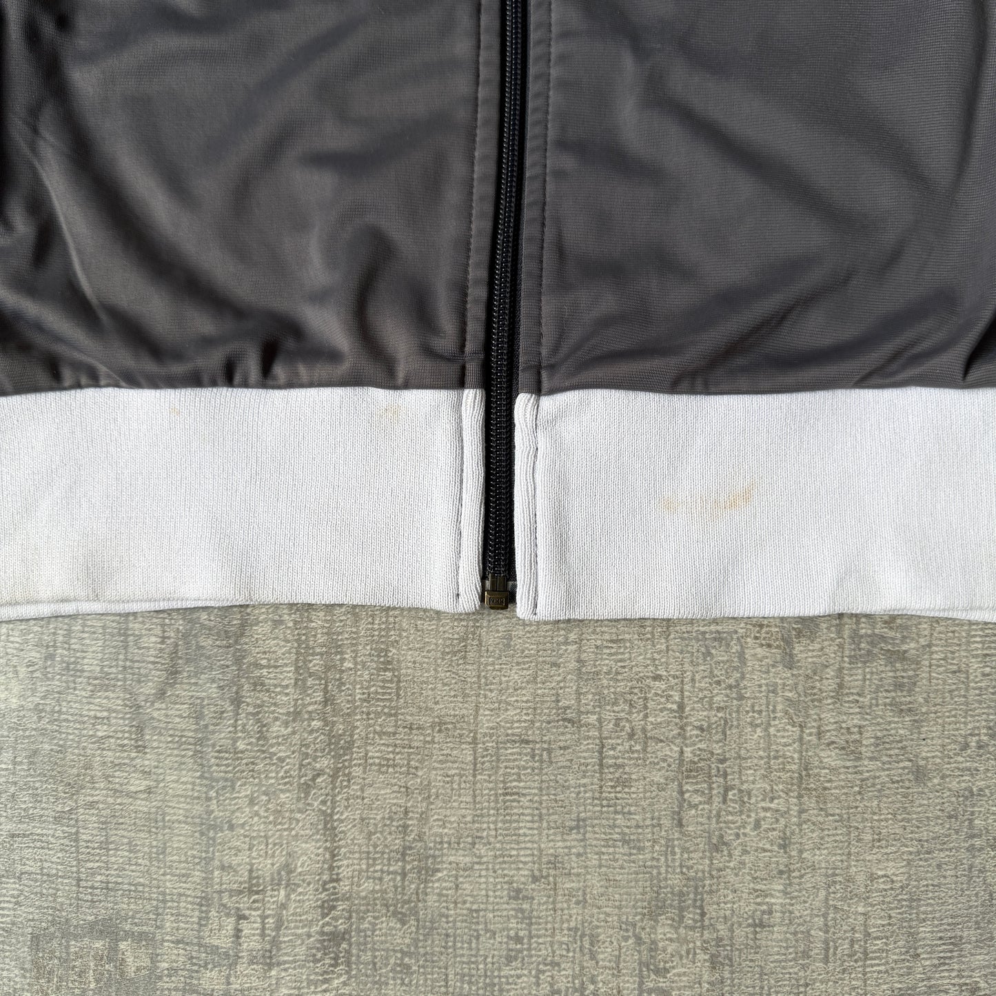 Lonsdale Y2K Track Jacket Size XXL Grey White Full Zip                   -E25