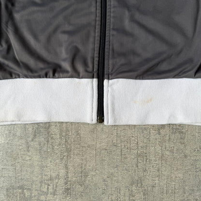 Lonsdale Y2K Track Jacket Size XXL Grey White Full Zip                   -E25