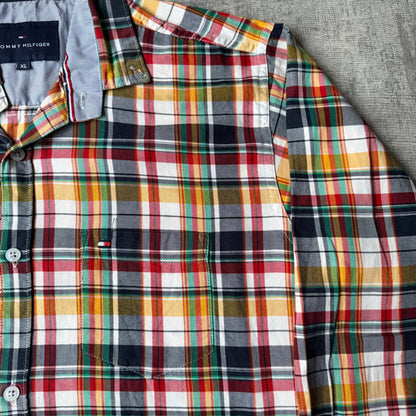 Tommy Hilfiger Long Sleeve Cropped Button Up Size XL Multicolour           -G17