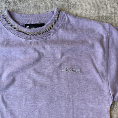 Saltwater Y2K Womens Purple Surf Baby Tee Size 8Y Fits S Womens            -D37