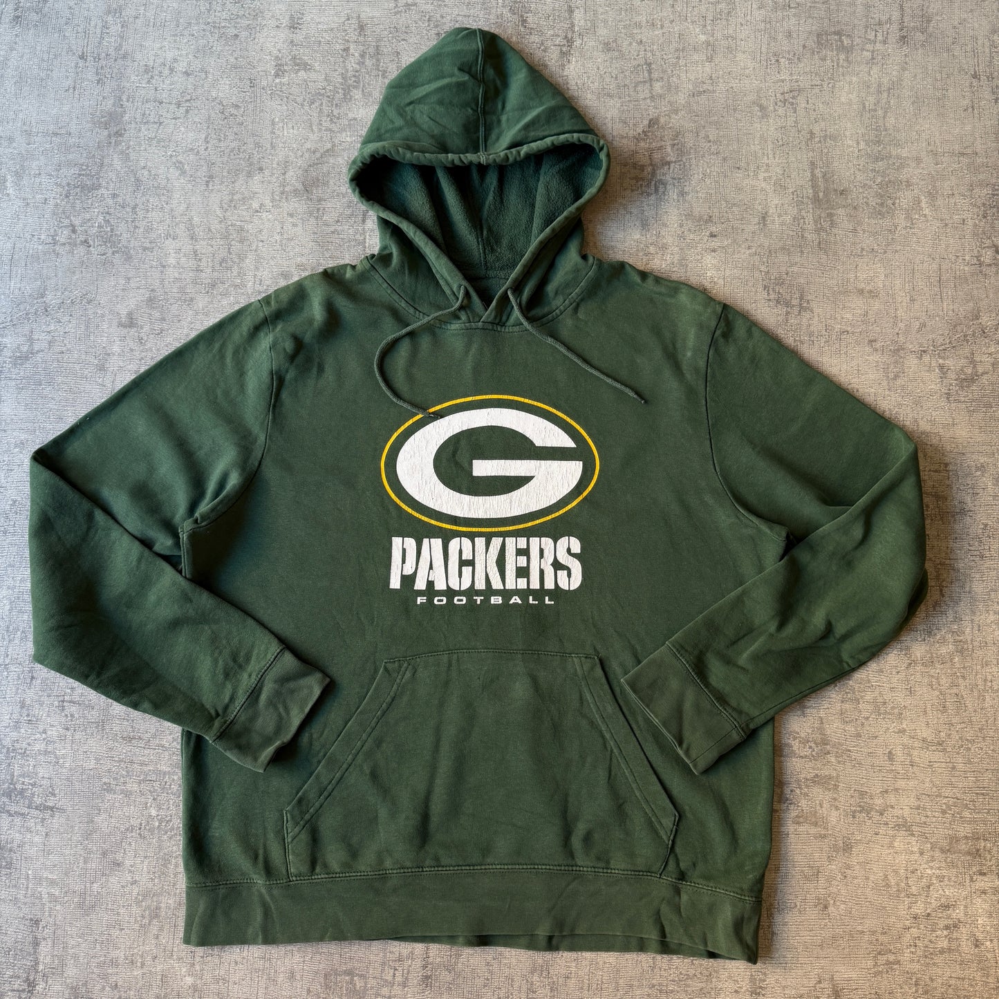 Green Bay Packers Majestic Y2K Hoodie Size L Mens                    -C60