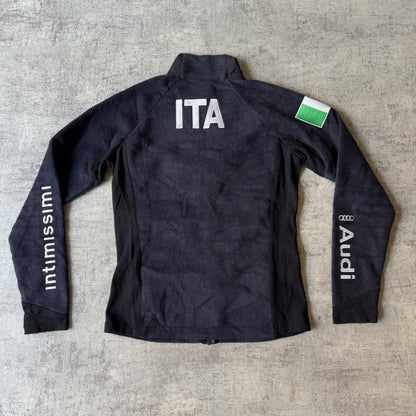 Kappa Audi Y2K Womens Fleece Racing Jacket Size L Black                    -C62