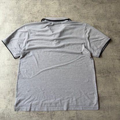Dunlop Sport Mens Y2K Polo Shirt Size L Mens Grey              -B64