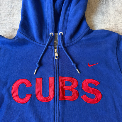 Nike Chicago Cubs MLB Womens Zip Hoodie Size L             -B69