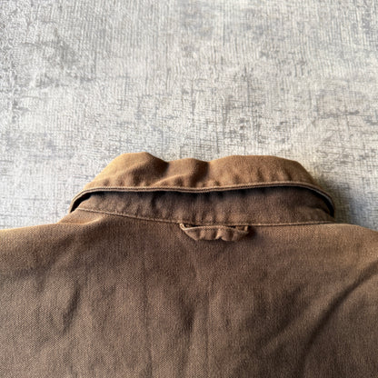 Timberland Button Up Shirt Size S Oversized Brown Thick              -B54
