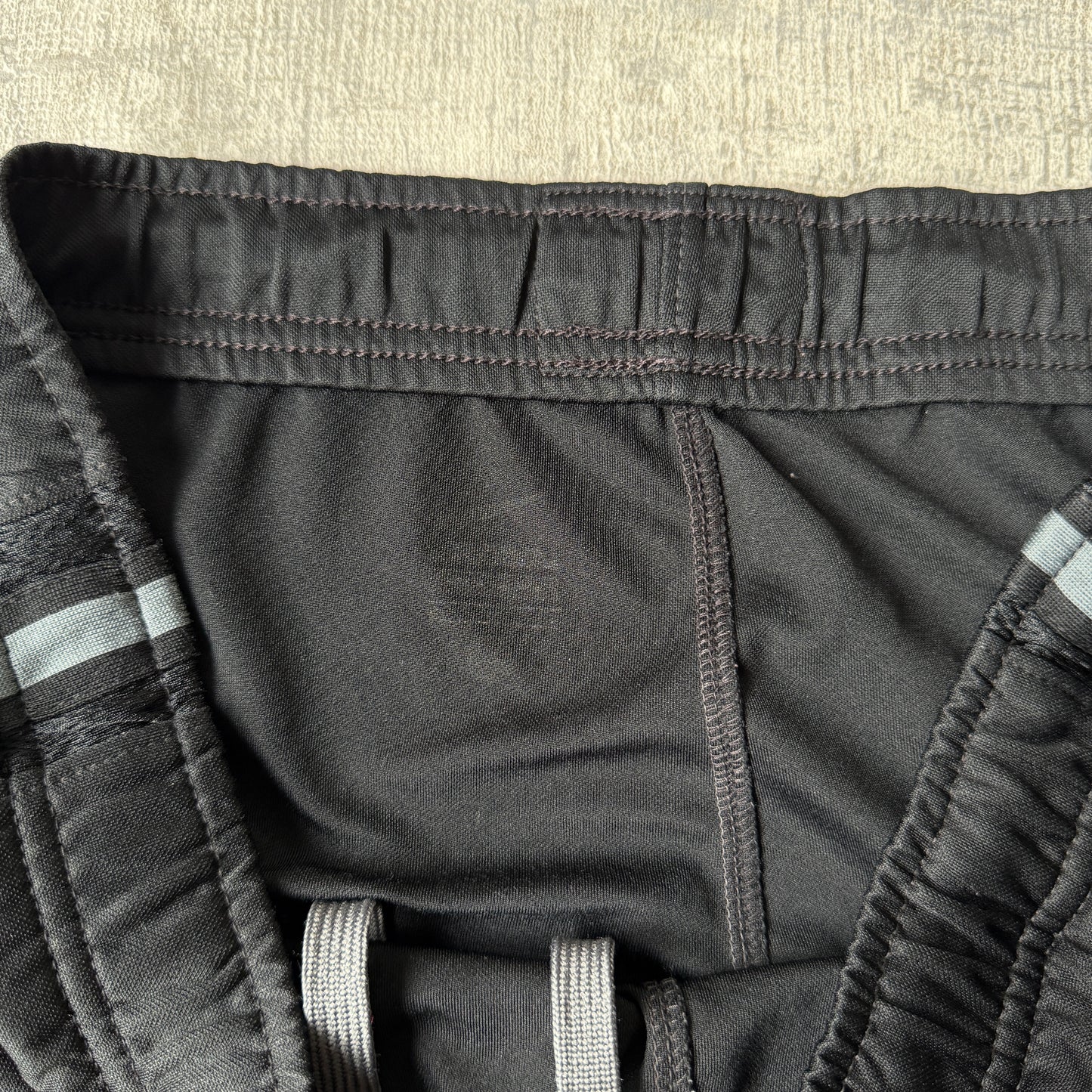 Nike Y2K Baggy Track Pants Size M Black/ Grey Pants Embroidered Logo                  -B38