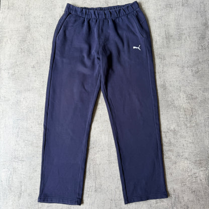 Puma Mens Y2K Navy Blue Track Pants Size L Baggy              -E8