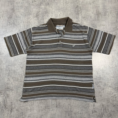 Golden Breed Vintage Striped Surf Polo Shirt Size L Mens                        -I67