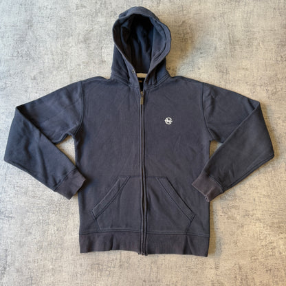 Nautica Competition Zip Hoodie Size S Mens Navy Y2K                    -C61
