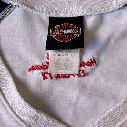 Vintage Womens Harley Davidson V-Neck Top Size XL Womens            -D32