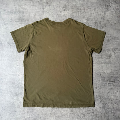 U2 “360 Tour” T-Shirt Size M Khaki Green 2009 Tour top                   -F41