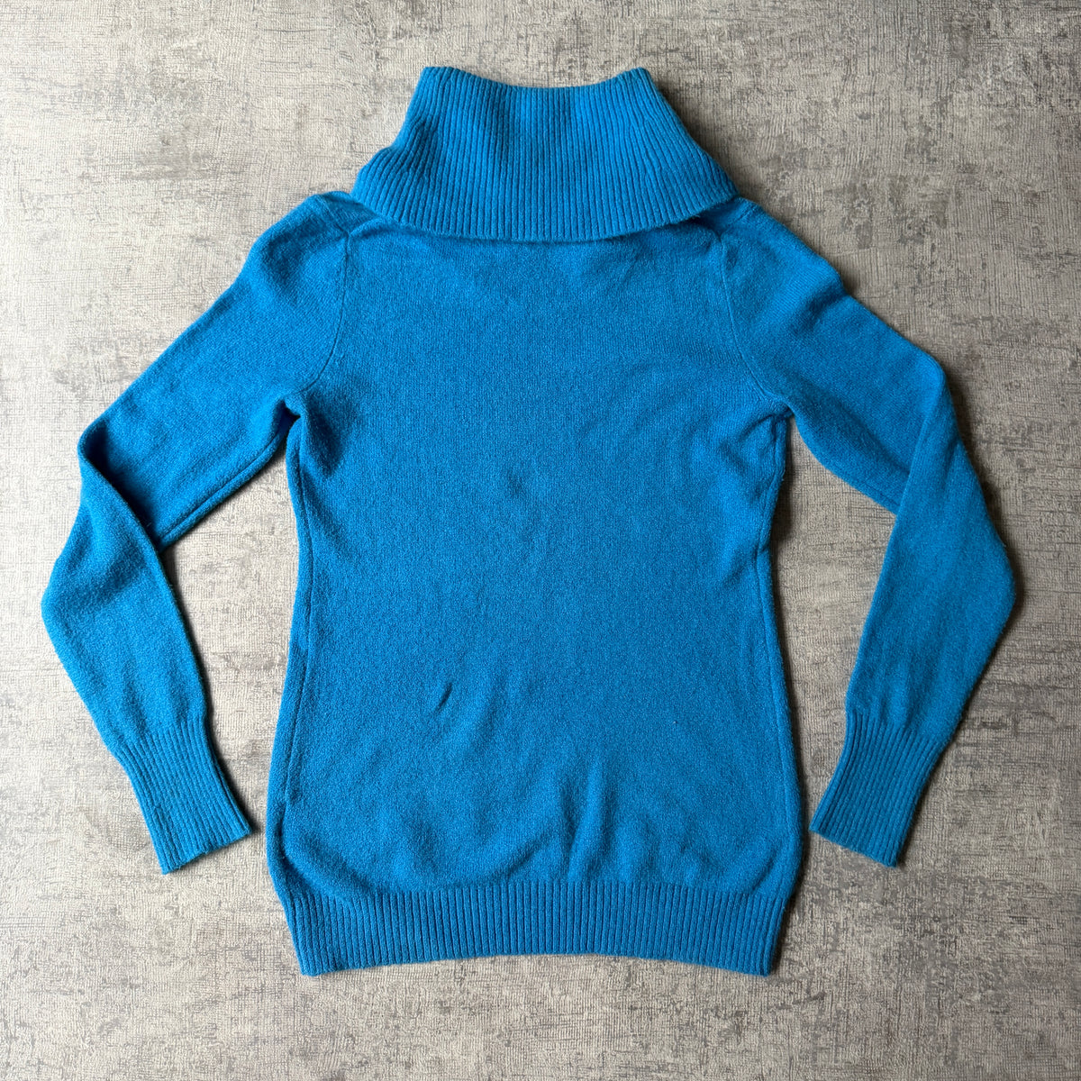 Gap Womens Blue Knitted Turtleneck Top Size S Long Sleeve Y2K Top              -F56