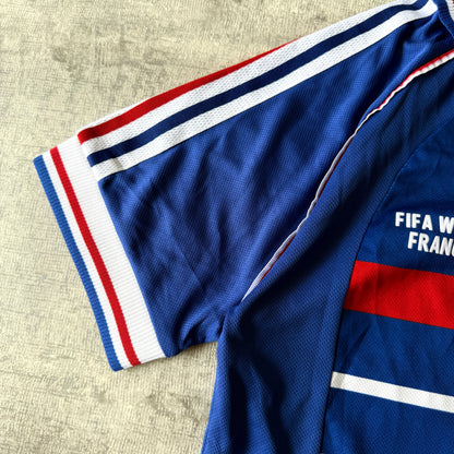 France 1998 Zidane Football Jersey Size S Mens Retro Remake              -B60