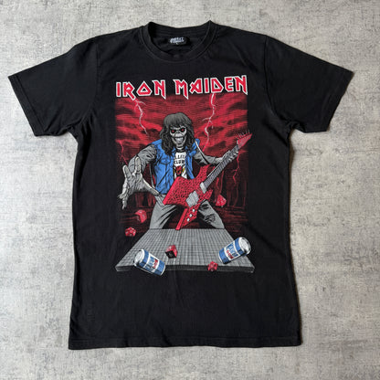 Iron Maiden Stranger Things Black Graphic T-Shirt Size L Womens                       -E46