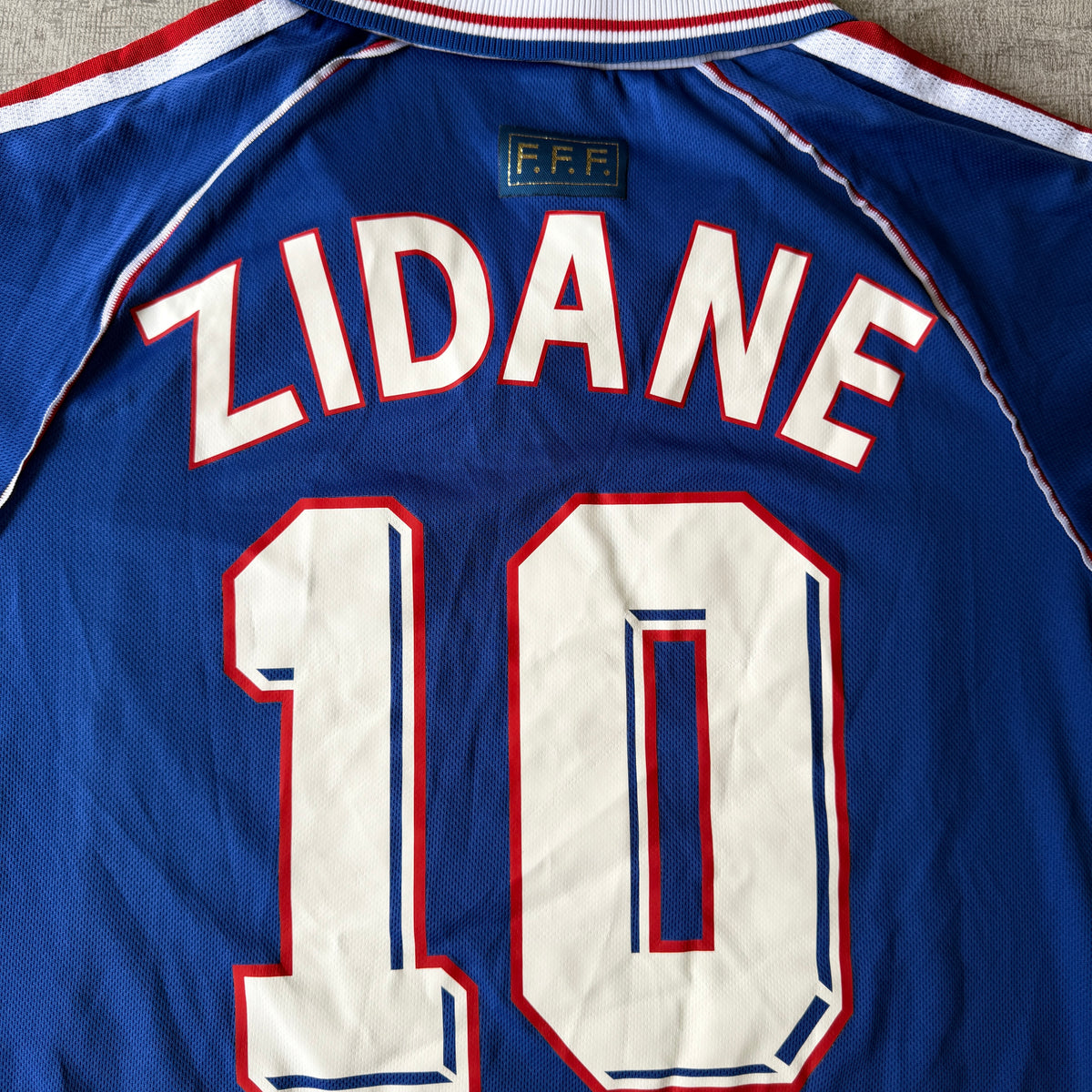 France 1998 Zidane Football Jersey Size S Mens Retro Remake              -B60
