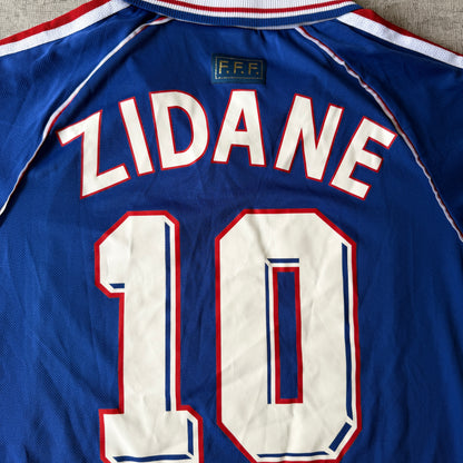 France 1998 Zidane Football Jersey Size S Mens Retro Remake              -B60