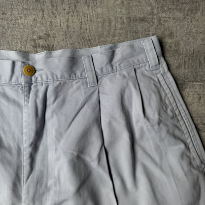 Nautica Y2K Baby Blue Pleated Dress Shorts Size 32 Mens       -G12