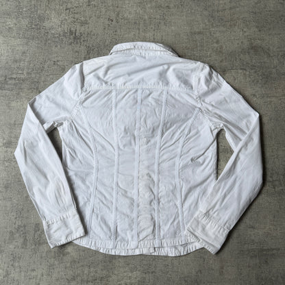 Tokito Womens Y2K Whited Fitted Button Up Shirt Size 12 Womens             -A61