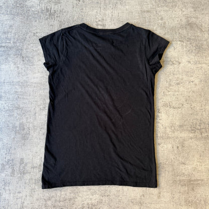 Levis Womens Y2K Black Graphic Baby Tee Fits Size S Womens            -D40