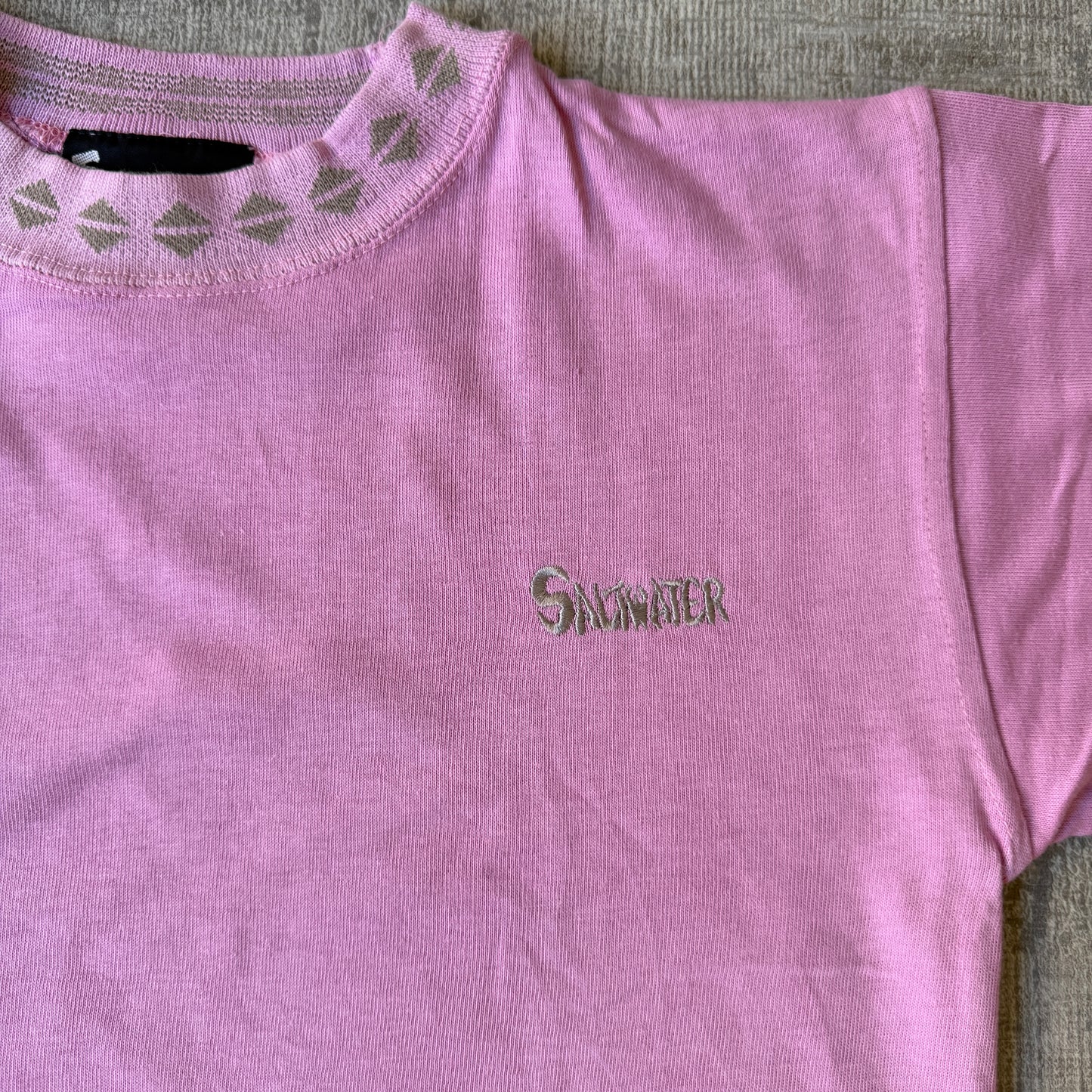 Saltwater Y2K Womens Pink Baby Tee Size 8Y Fits XS-S Womens            -D36