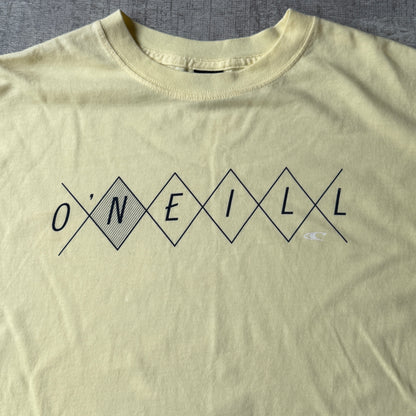 O'Neill Y2K Surf T-Shirt Size M Mens Yellow Graphic Tee            -C27