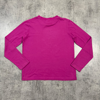 Barbie Pink Y2K Bejeweled Top Size Fits M-L Womens Long Sleeve          -I35