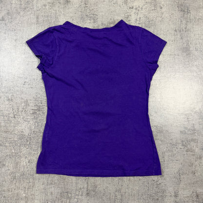 “Batty at Night” Women’s Y2K Graphic Tee Size S Jay Jays Shirt                 -I41