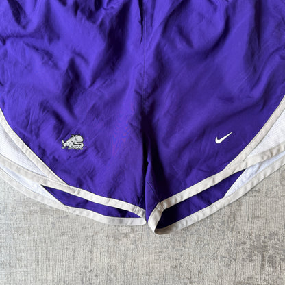 Nike Y2K Purple White Running Shorts Size S NCAA         -D7