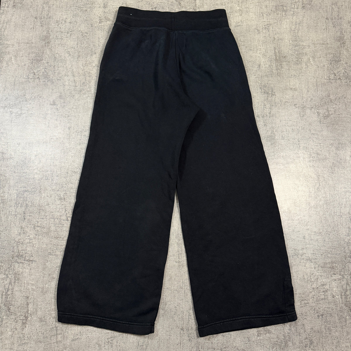 Nike Baggy Black Sweat Pants Size M Super Baggy Embroidered      -I22