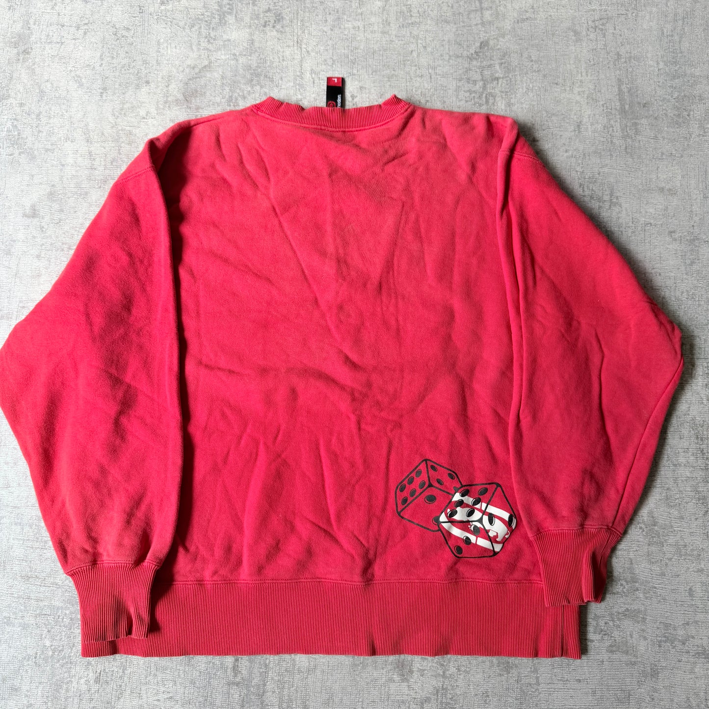 Ecko Function Y2K Red Dice Graphic Sweater Size L Mens           -C13