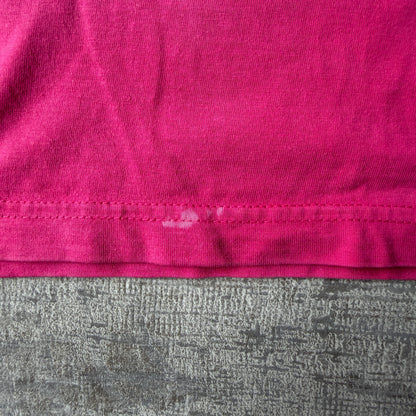 Slazenger Womens Pink V-Neck Top Size 12 Y2K T-Shirt             -C44