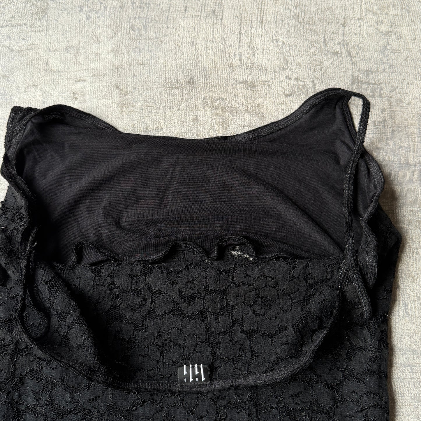Lili Y2K Black Lace Cami Top Fits Size S Womens Tank                   -C46