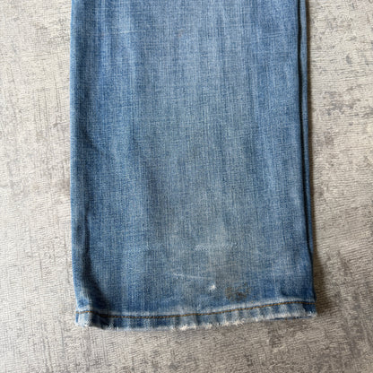 Replay Y2K Blue Jeans Size 37 Light Blue Washed Denim                 -E2