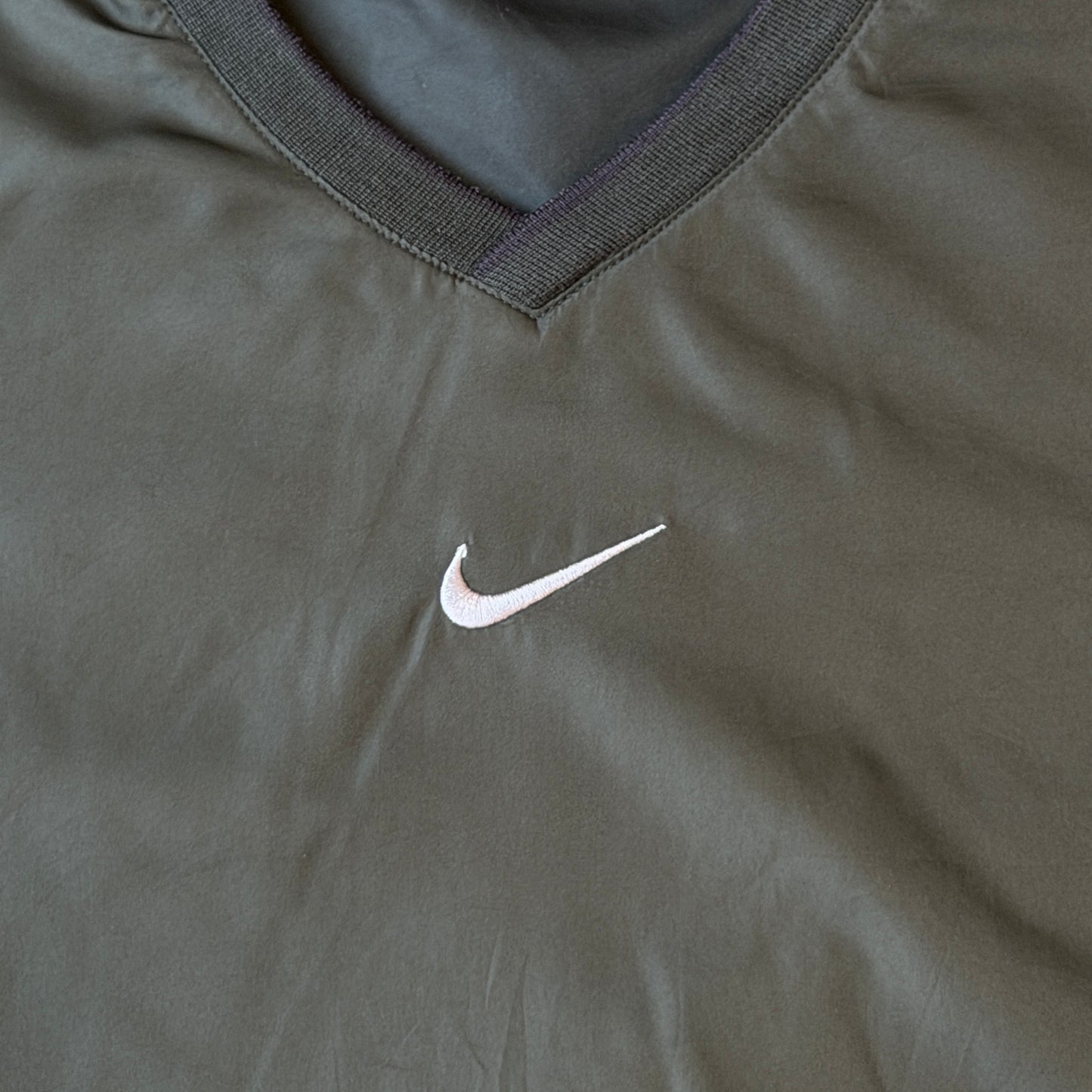 Nike Y2K Windbreaker Pullover Size XXL Mens Dark Green Jumper           -B41