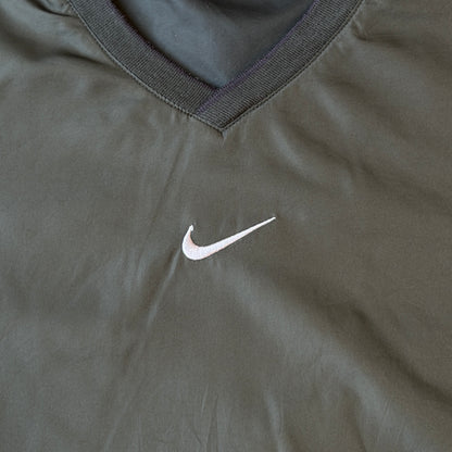 Nike Y2K Windbreaker Pullover Size XXL Mens Dark Green Jumper           -B41