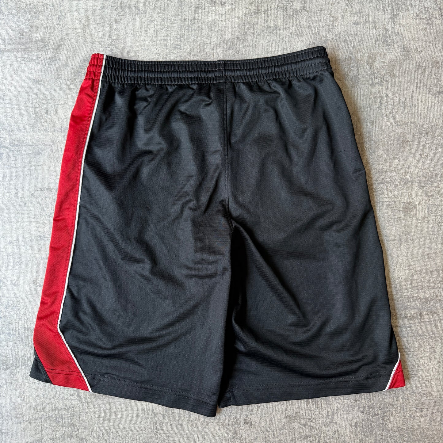 Nike Baggy Basketball Shorts Black Red Size M Mens Y2K            -D15