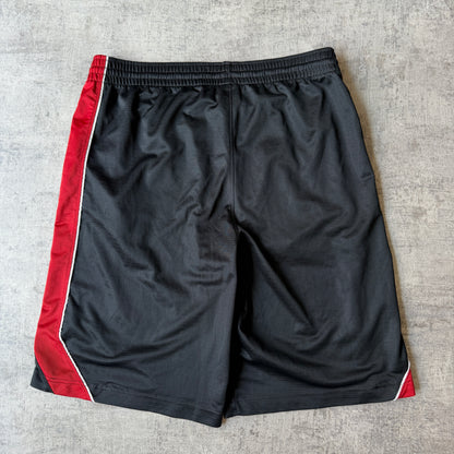 Nike Baggy Basketball Shorts Black Red Size M Mens Y2K            -D15
