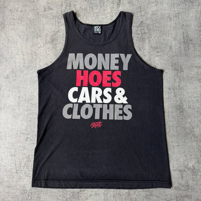 Money Hoes Cars & Clothes Y2K Singlet Size M Mens Rock Smith          -G35