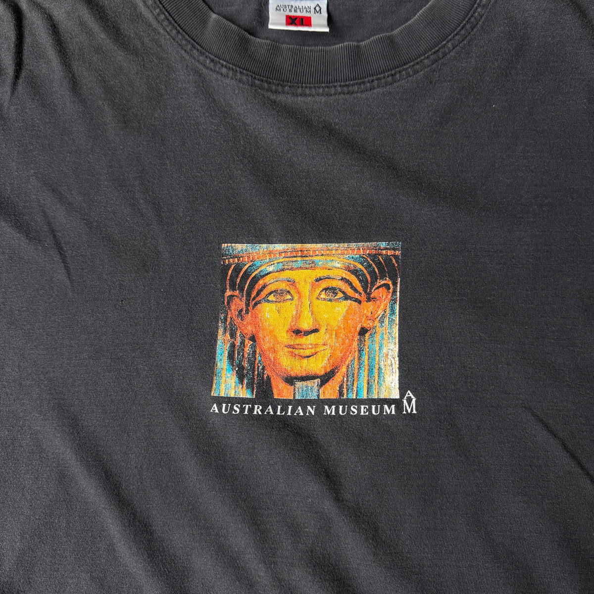 Vintage Australian Museum Pharaoh Long Sleeve T-Shirt Size XL 90's -B10