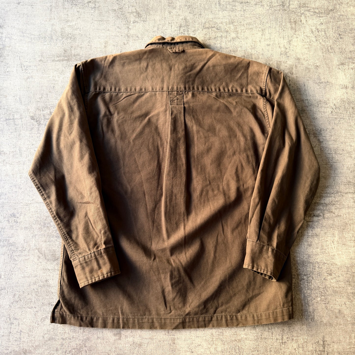 Timberland Button Up Shirt Size S Oversized Brown Thick              -B54