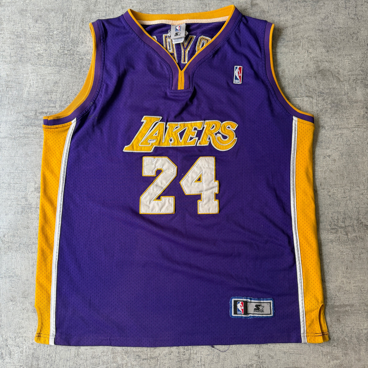 LA Lakers Kobe Bryant Starter NBA Jersey Fits Size XL Mens                   -E20