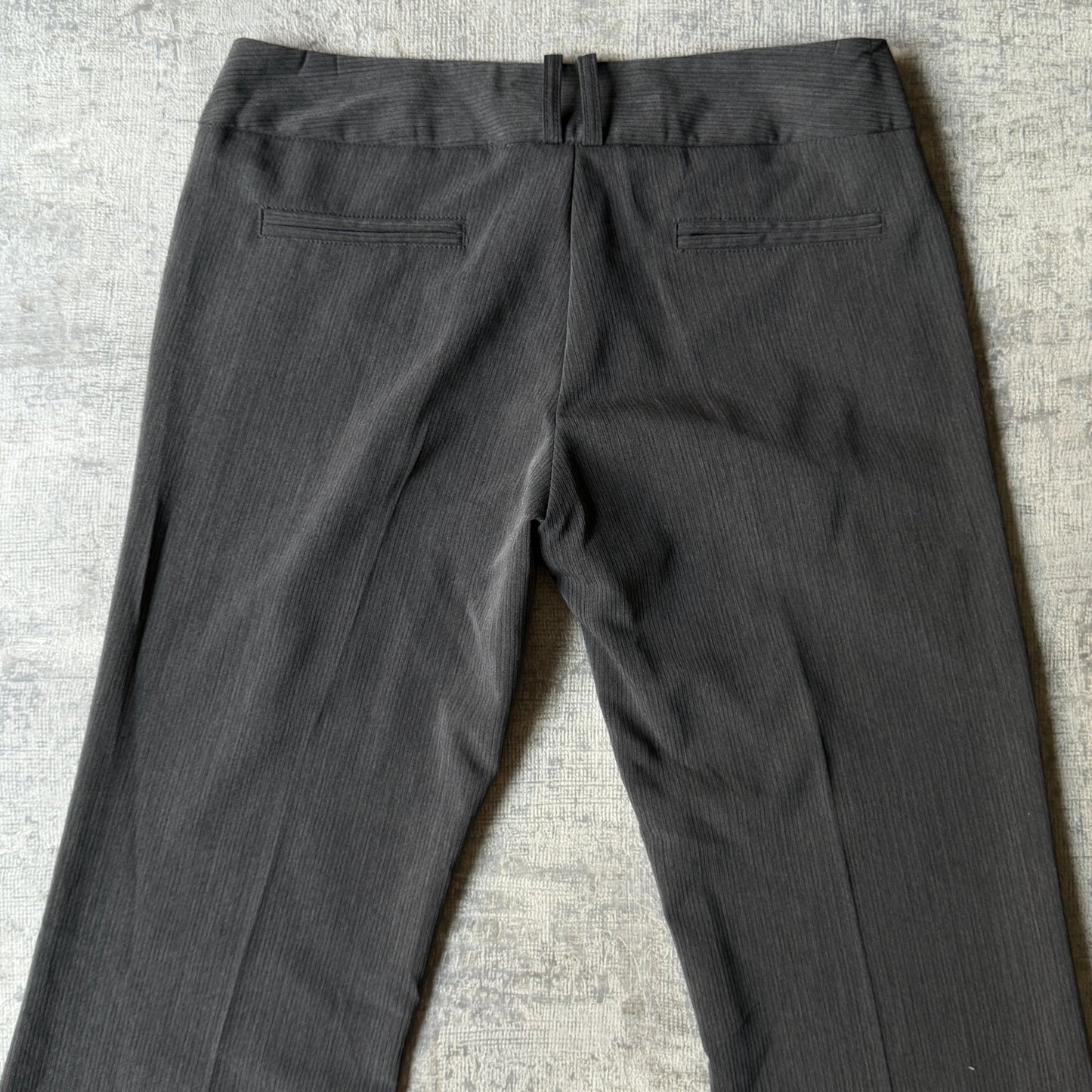 Chica Booti Y2K Low Rise Flare Dress Pants Size 8 Womens Grey Pants            -B33