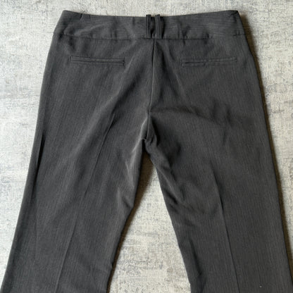 Chica Booti Y2K Low Rise Flare Dress Pants Size 8 Womens Grey Pants            -B33