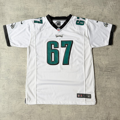 Nike Philadelphia Eagles NFL Jersey Size XL Mens #67 White Kit             -F22