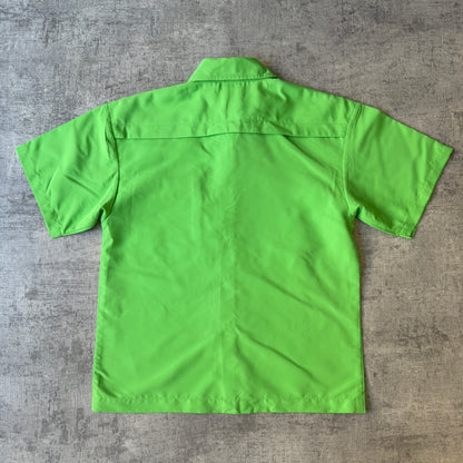 Wavezone Green Cropped Button Up Shirt Size 10Y Fits S Womens                   -E13