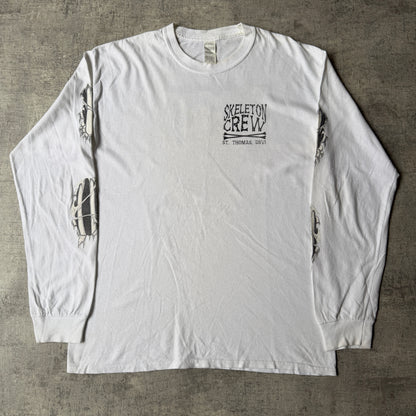 “Live Like A Captain, Party Like A Pirate” Vintage White Graphic Tee Size M Mens                      -E44