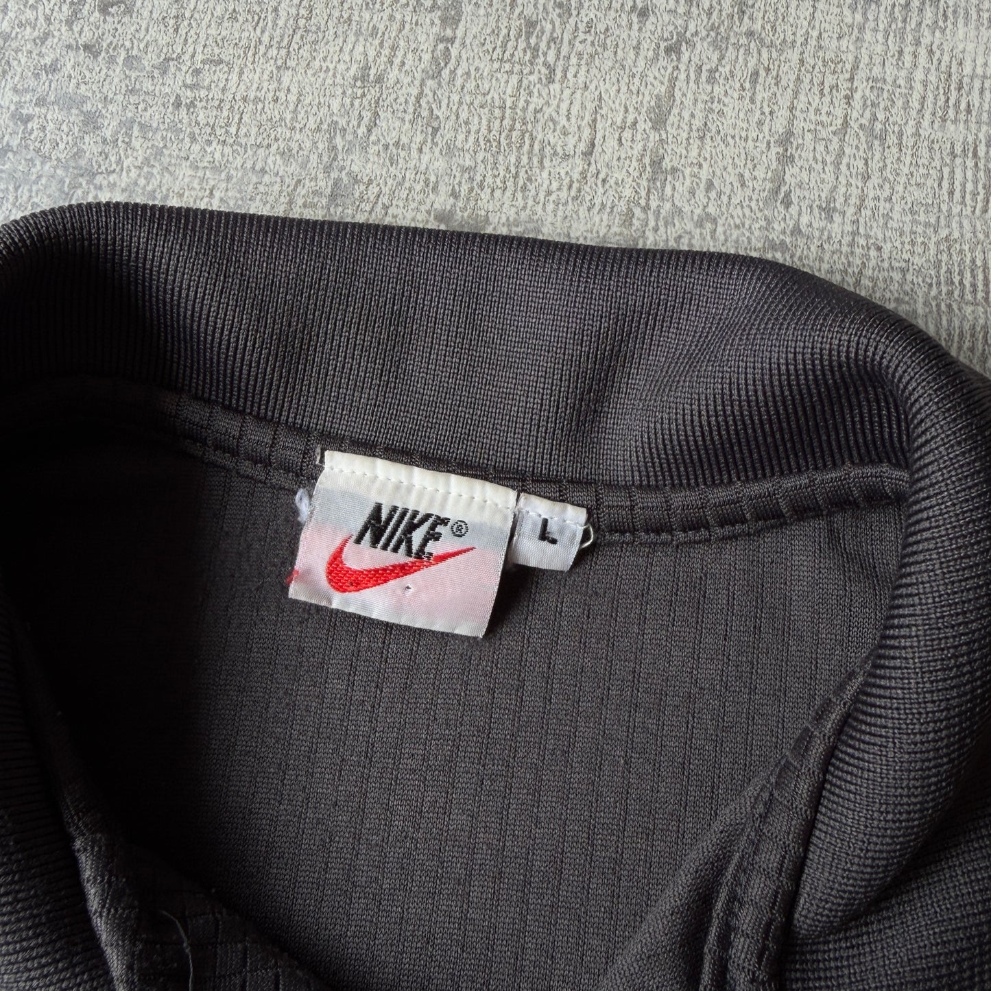 Nike Vintage Grey Polo Shirt Size L Mens Boxy Fit              -C66